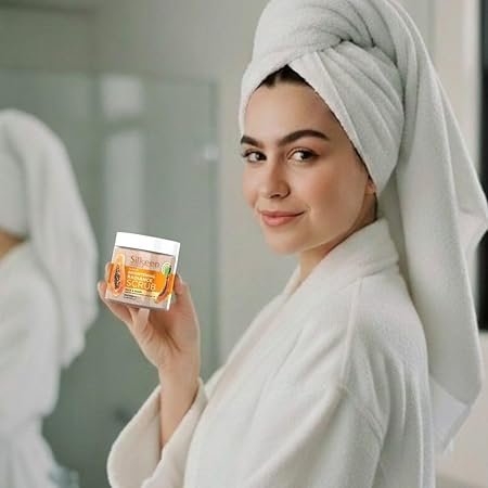 Naturals Papaya Brightening Radiance Scrub for Face & Body with Vitamin E - Image 2