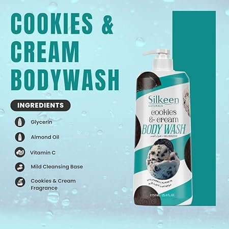 Naturals Body Wash - Cookies E Cream - Image 2