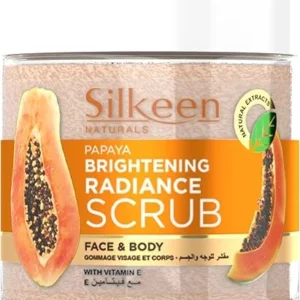 Naturals Papaya Brightening Radiance Scrub for Face & Body with Vitamin E