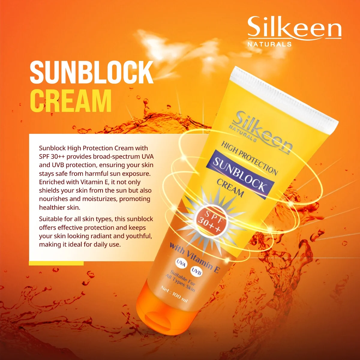 SUNBLOCK SPF 30++ – BROAD SPECTRUM PROTECTION - Image 2